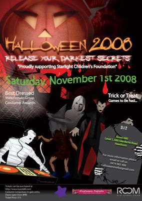 Starlight Foundation Halloween Party Poster