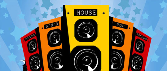 Retro

RnB

House

Pop

Techno

