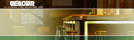 Velour
121 Flinders Lane, Melbourne 3000

