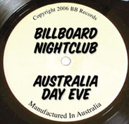 Billboard 
Nightclub 
Australia 
Day Eve

Manufactured in Australia


