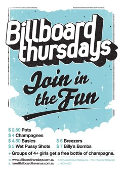 Billboard Thursdays @ Billboard