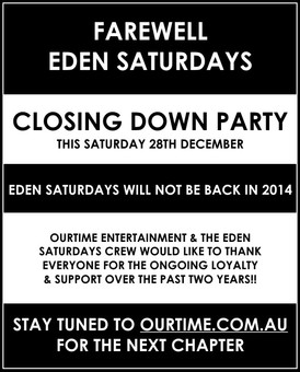 Eden Saturdays @ Eden